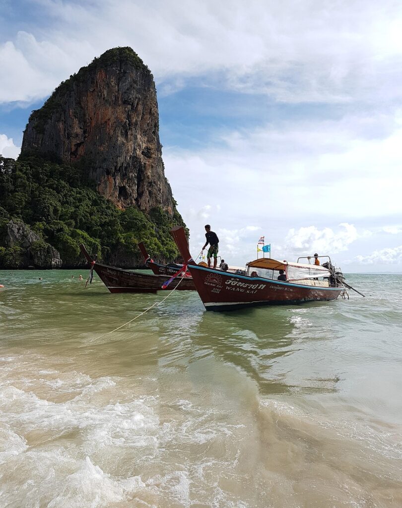 railay, thailand, beach, krabi, darling, boat, sea, paradise, holiday, ocean, asia, summer, andaman, thai, travel, island, andaman, andaman, andaman, andaman, andaman